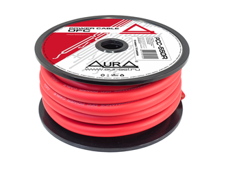 Aura Кабель силовой PCC-550R OFC, 0/1AWG/50мм2, 1 метр, красный