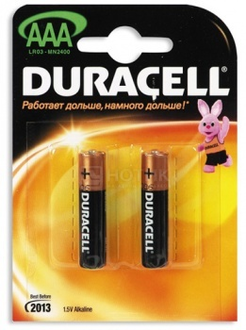 Duracell Батарейка LR03-2BL Basic AAA 2 шт