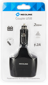 Neoline Couple  USB на 2 USB и прикуриватель