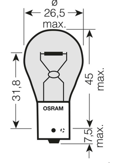 Osram PY21W (оранжевая)