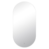 Мансарда с LED- подсветкой сенсорное, овальное, 50х100 см 10051-Zm1