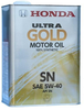 Honda Ultra GOLD 100% synthetic SN 5W-40, 4л